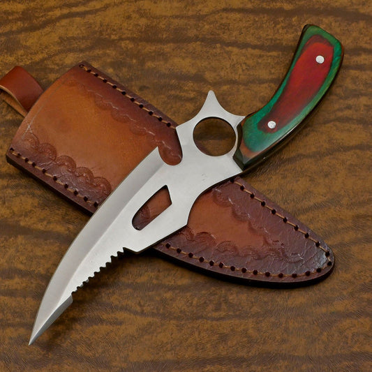Handmade 12-Inch D2 Steel Full Tang Extra-Large Bowie Hunting & Camping Knife