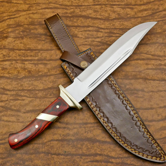 Heavy-Duty 12-Inch D2 Steel Full Tang Huge Bowie Hunting & Sport Knife