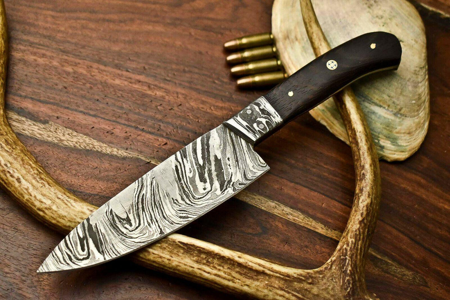 Premium Hand Forged Damascus Steel Chef Knife – Full Tang Kitchen 