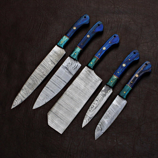 Premium Handmade Damascus Steel Chef Knife – Full Tang 