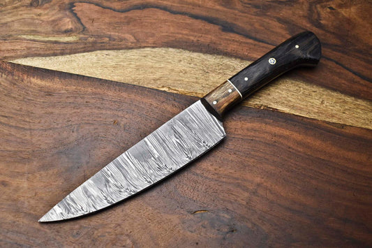 Premium Handmade Damascus Steel Chef Knife – Full Tang Kitchen Knife