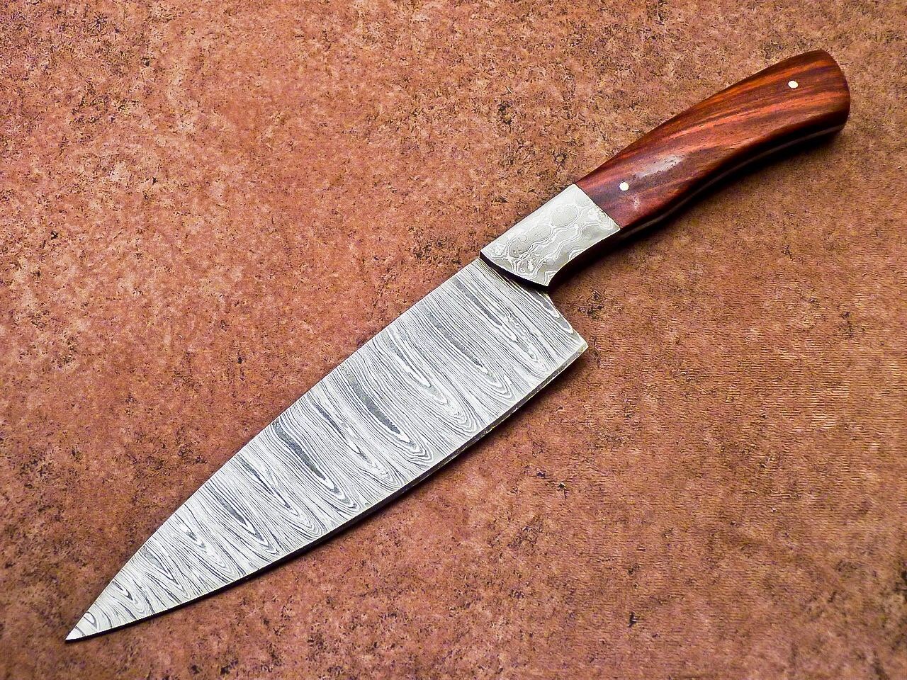Professional Chef Knife Damascus Blade Kitchen Knife, Hunting Knife