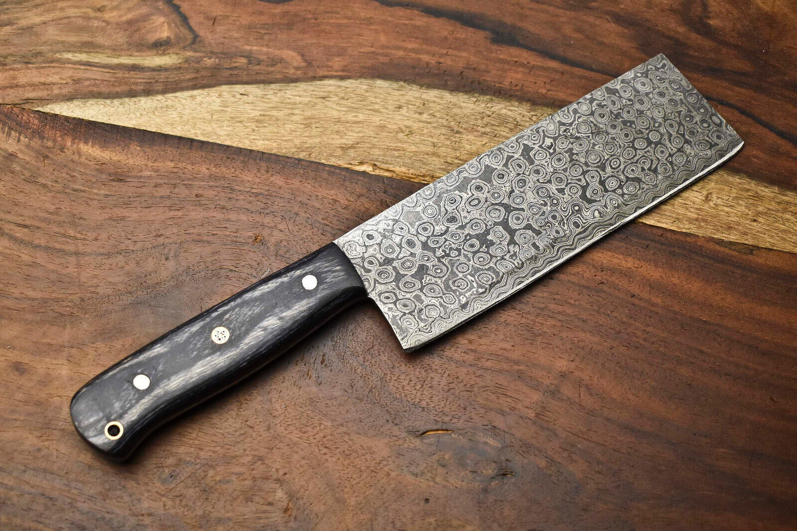 Rare Custom Handmade Damascus Steel Kitchen Full Tang Chef Knife