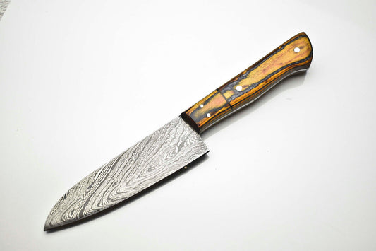  Salvation Handmade Damascus Steel Full Tang Kitchen Chef Knife 
