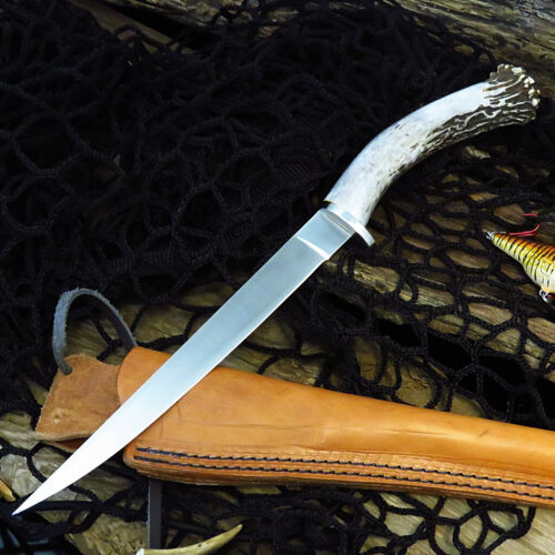 Silver Stag Crown Stag Fillet Knife and Sheath Best Fillet Knife Fish ...