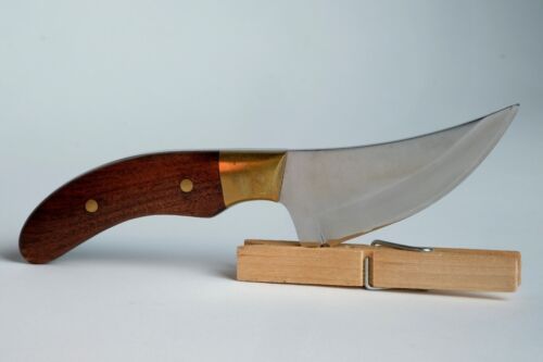 Skinner Hunting Knife – Stainless Steel Blade with Wood & Brass Handle