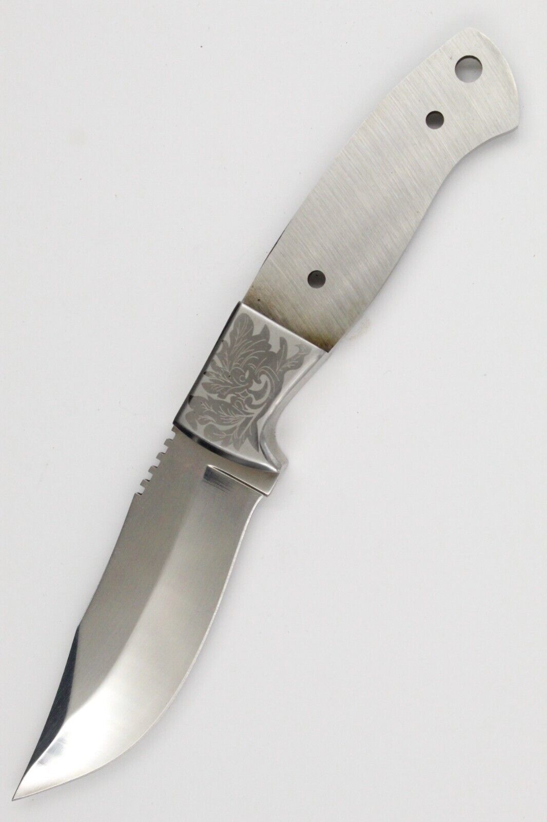 Skinner Knife Making Blank – 8" Stainless Steel Fixed Blade with Bolster