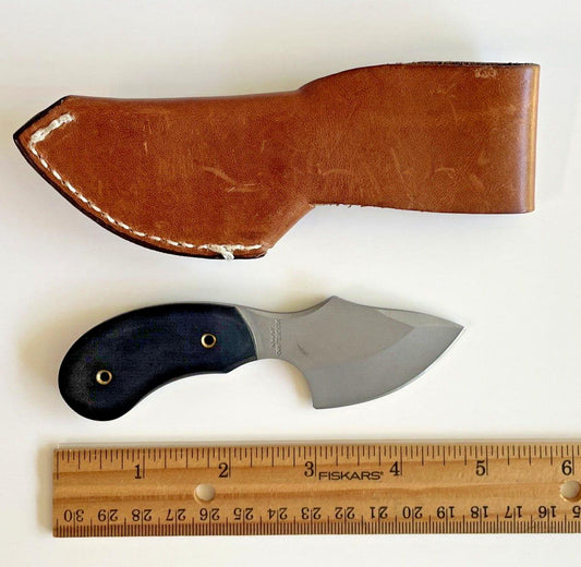 Small Skinner Knife – 2.1" Wide Belly Blade with Stainless Steel & Micarta Handle