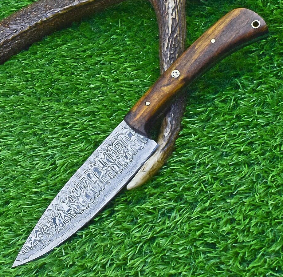 Stunning Hand Forged Damascus Steel Blade Kitchen Chef Knife – 100% Handmade