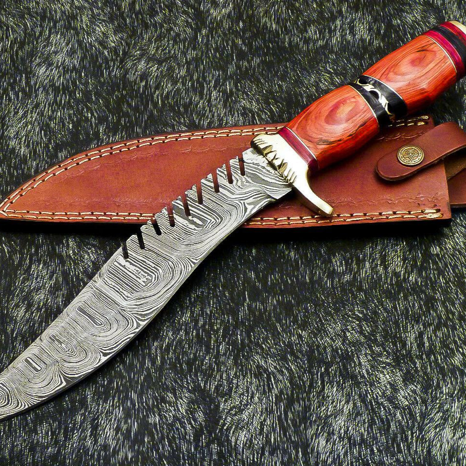 The Ironwood Guardian: A 14.5" Hand-Forged Damascus Masterpiece