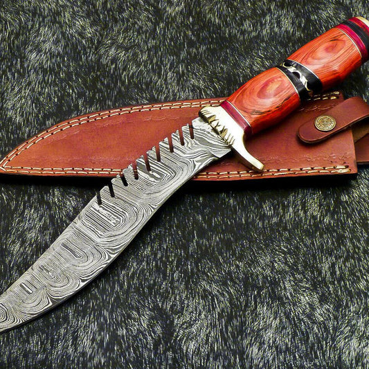 The Ironwood Guardian: A 14.5" Hand-Forged Damascus Masterpiece